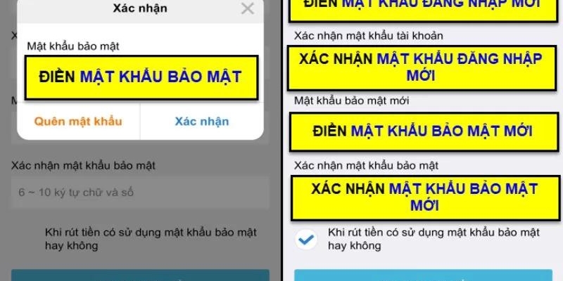 Thực hiện thay đổi mật khẩu một cách dễ dàng và nhanh chóng